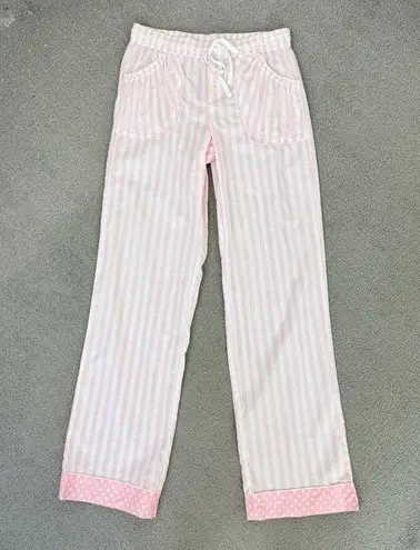 Victoria's Secret  Striped Lightweight Sleep Lounge Pants Pink White XS