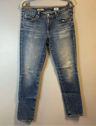 AG Adriano Goldschmied  Jeans The Stilt Cigarette Leg Medium Wash w/ Fading 28R - Image 2