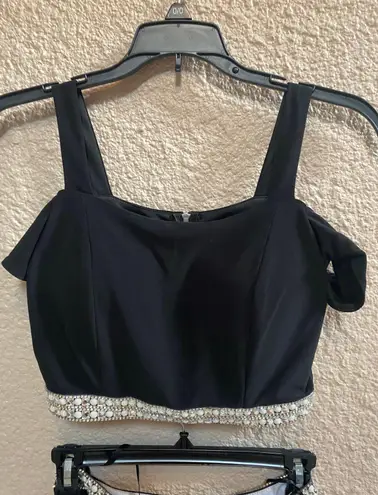 Dillard's Black Two Piece Prom / Formal Dress