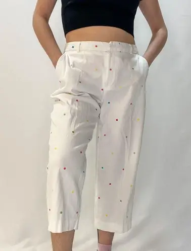 Vintage Polka Dot Capri Pants Size 10P