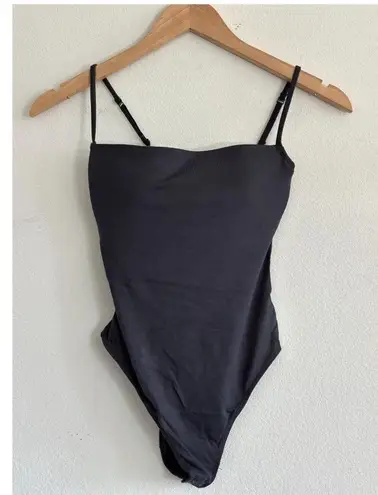 SKIMS Smooth Layers Cami Bodysuit in Graphite, Size XXS