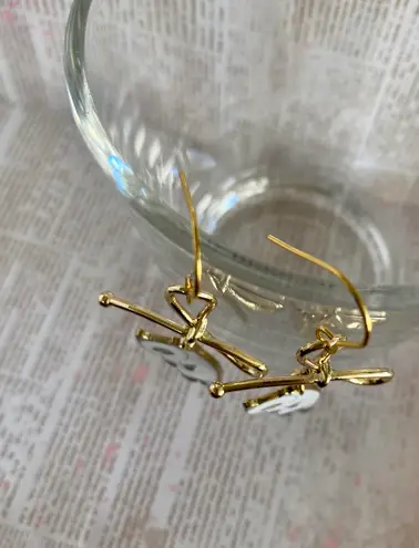 Handmade Kawaii funny cat ribbon dangle earrings✨