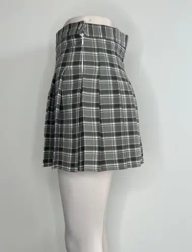 The Comfy  And Ready Plaid Skorts In Dark Green Size M