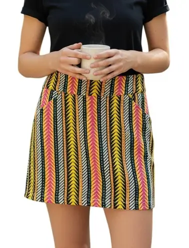 KOSHKA MASHKA PARIS Vibrant Mini Skirt Pockets Worn Once Size 40/8 Yellow