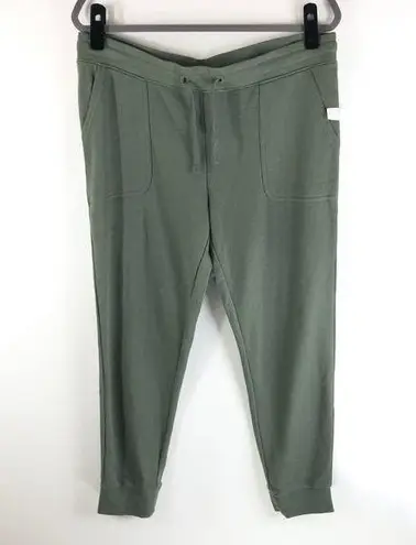 Caslon Womens Jogger Sweatpants Pull On Pockets Drawstring Green XS