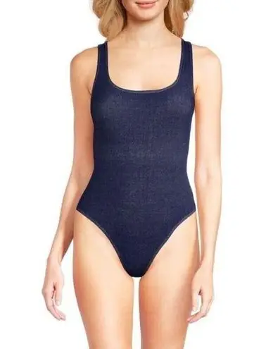 ONIA  NWT Scoop Back One Piece Swimsuit Size Medium In Dark Wash Swimwear