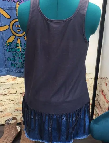 Women’s Boho Arrow Western Boho Graphic Fringe Tank Top Size L