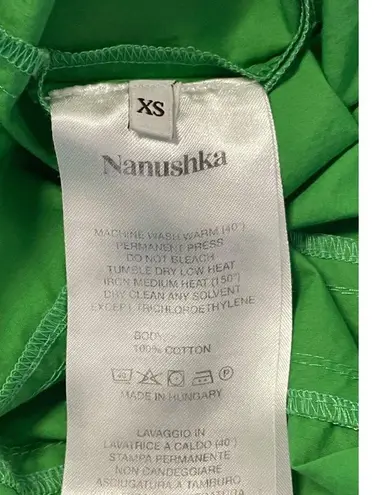 Nanushka Alyssa Mini Dress Green Womens Size XS