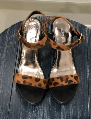 Cathy Jean Leopard Wedges