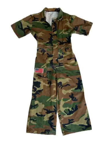 One piece Army Camo Fatigue jumpsuit Flight suit š„ Green