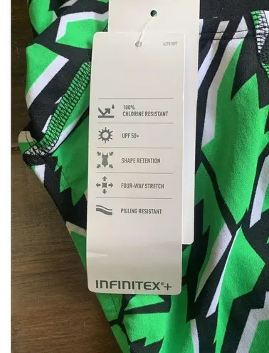 Adidas Infinitex Primal Vortex Back Swimsuit One Piece Womens Size 26 NWT $70