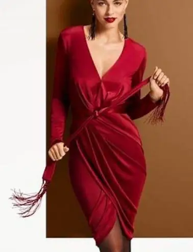 Altuzarra for Target Red Tassel Tie Waist V