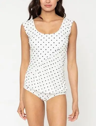Marina West Polkadot Cap Sleeve One-Piece Swimsuit