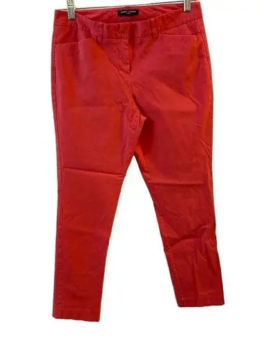 Mario Serrani Women's Salmon Pink Skinny Ankle Pants Size 8 Casual