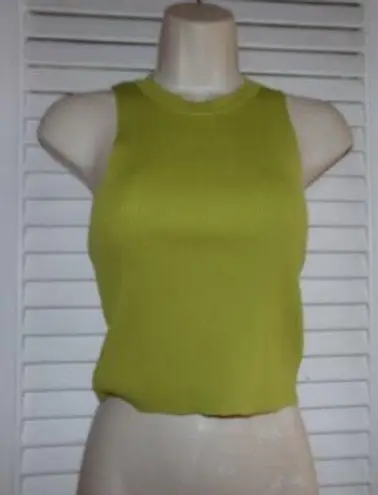 Sincerely Jules  green cropped baby sleeveless t M NWT