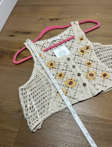 Rebellion Medium boho crop vest top