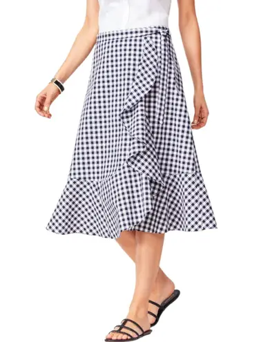 Talbots Blue & White Gingham Tie