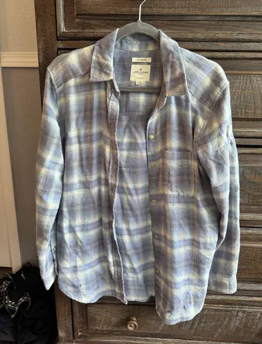 American Eagle Outfitters Distressed Flannel