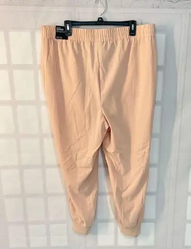 Lane Bryant  NWT Pink Elastic Waistband Relaxed Mid Rise Joggers Size 18/20