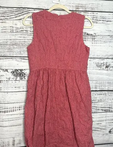 Talbots  Gauze Textured Sleeveless Cotton Pink Dress 10P