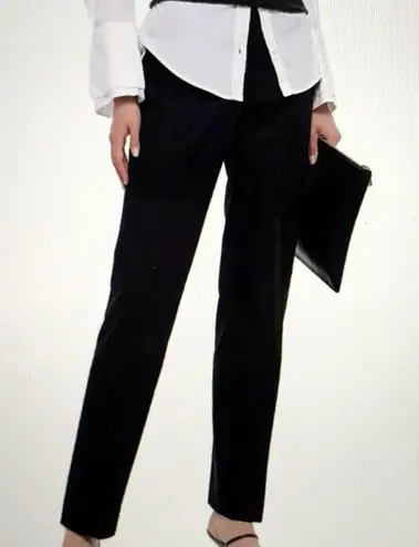 Helmut Lang Velvet Pants Pull-On Black (Made in Italy) Size M NWT $450