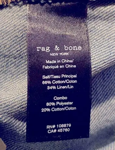 Rag and Bone  High Waisted Cotton Linen Pants - Image 7