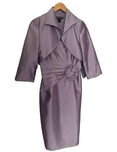 Jessica Howard Formal Sheath Dress with Jacket Lavender Size 8