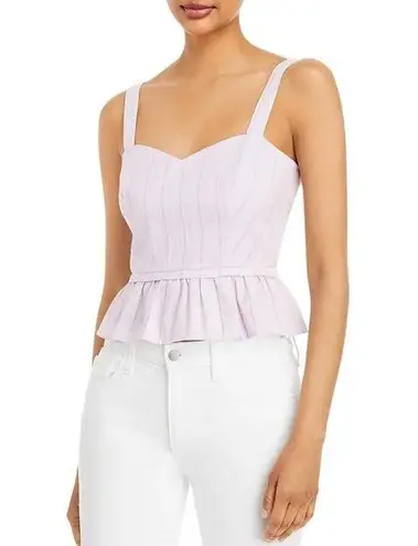 AQUA lilac exposed back ruffle Tanktop NWT