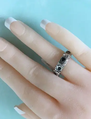 Engraved Pet Ring, Size 7 Silver