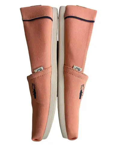 Toms x Meuf Paris Rosie The Riveter Coral Canvas Alpargata Classic Slip