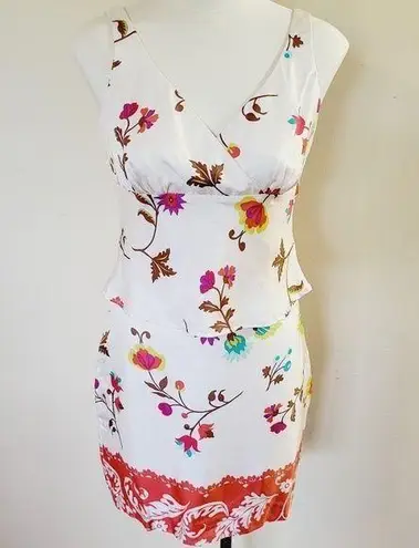 Neiman Marcus Nicole Miller Collection silk skirt set size 4