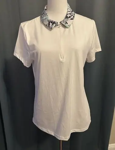 Tommy Bahama  Womens Active Golf Tropical Collar Short Sleeve Shirt Large