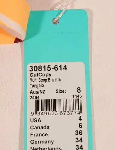 Seafolly NWT X Revolve Cut Copy Multi Strap Bralette in Tangelo