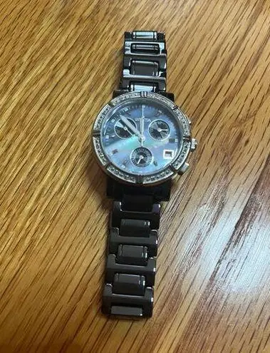 Invicta  Women's Watch Mother of Pearl Crystal Accents Gunmetal Needs Battery