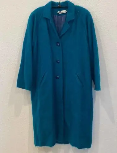 Don Elliot Vintage Women’s Oversized Coat Wool Blend Lined Button Down EUC Sz 2X