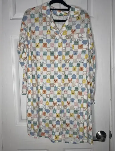 LITTLE SLEEPIES NWT Woman’s Checkmate Nightgown Size M Bamboo White Size M - Image 1