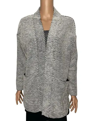 Marine layer women’s Birdseye Knit Cardigan size Small White/Black