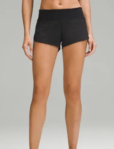 Lululemon  Black Run Times Short 4"