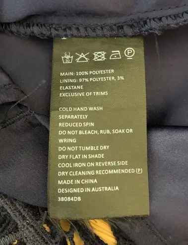 Bardot French Navy Lace Strappy Back Knee Length Dress size 6/Small