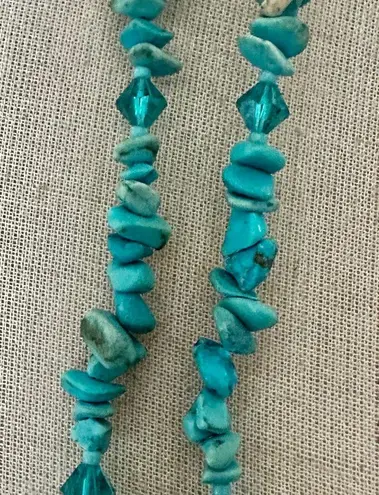 Sterling Silver Bail Necklace with Turquoise