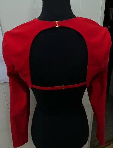 Revolve  x Michael Costello Anyssa Top in Red Size Medium - Image 4