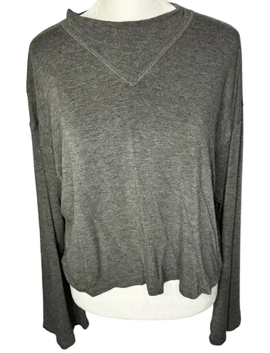 LNA REVOLVE  Gray Bell Wide Sleeve Soft Stretch Made in USA Sweater Medium - Image 1