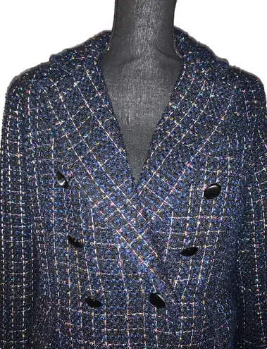 House of Harlow Double Breasted Tweed Blazer