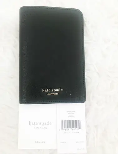 Kate Spade NWT  Black Passport Wallet