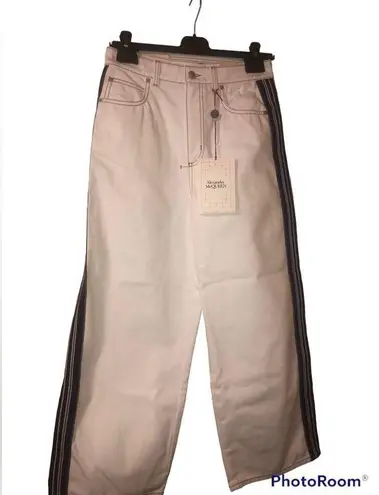 Alexander McQueen wide-leg cropped jeans