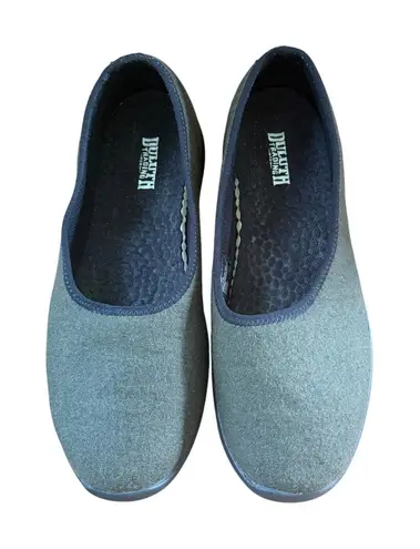 Duluth Trading Co Women Hawk Ridge Slip On Comfort Shoe SZ 9.5 Green Wool Blend