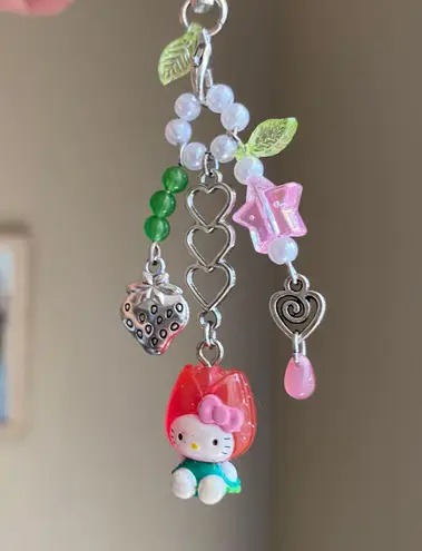 Handmade vintage y2k limited Hello Kitty reworked phone charm/bag accessory/car display🌷🩷