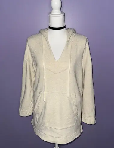James Perse Cream 3/4 Sleeve Sweatshirt