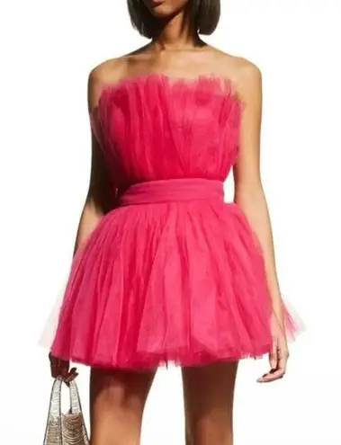 Bronx and Banco NWT Anna Strapless Tulle Mini Dress Size Large