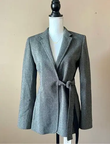 Max Mara | Gray Wool Silk Blend Blazer Jacket Sz 6